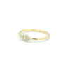Rhombus shaped ring with 6 diamonds inlay - Image 5