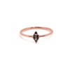 Rhombus shaped black diamond ring - Image 3