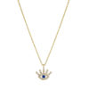 Eye lashes pendant with sapphires and diamonds - Image 2