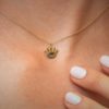 eyelash pendant with sapphire - Image 3