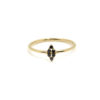 Rhombus shaped black diamond ring - Image 2