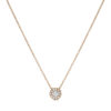 Round diamond pendant with halo - Image 2