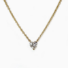 4 prong heart diamond pendant - Image 3